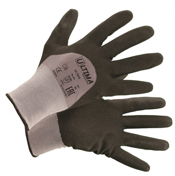 Перчатки из смесововой пряжи с покрытием 3/4 из полимероуретана 9/L ULTIMA 810