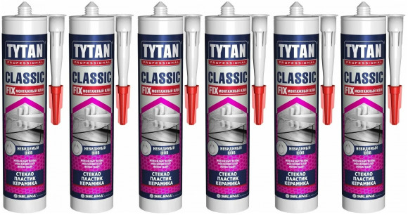Клей монтажный ТYTAN Classis FIX (каучук) прозрачный